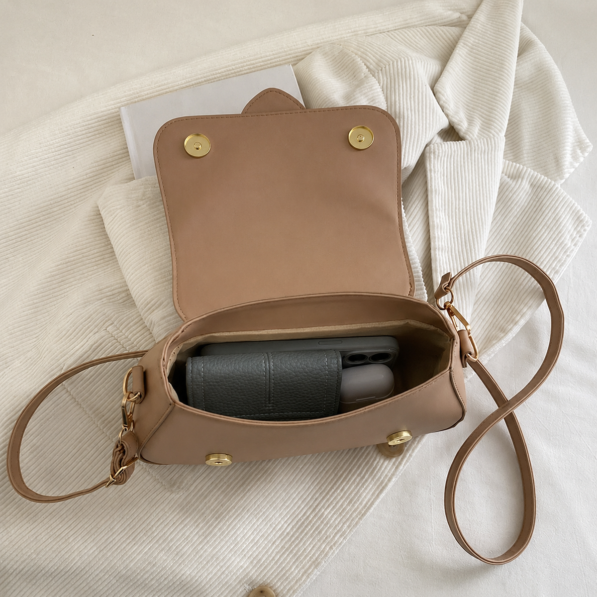 Elegant Blush Off White Hand Bag