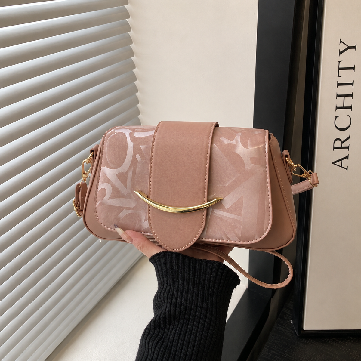Elegant Blush Pink Hand Bag