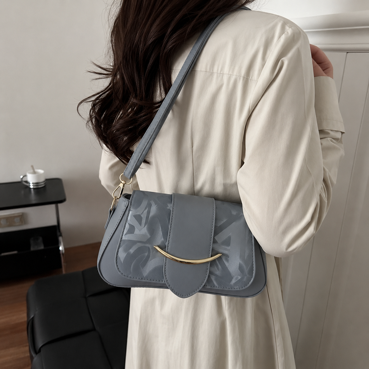 Elegant Sky Blue Hand Bag