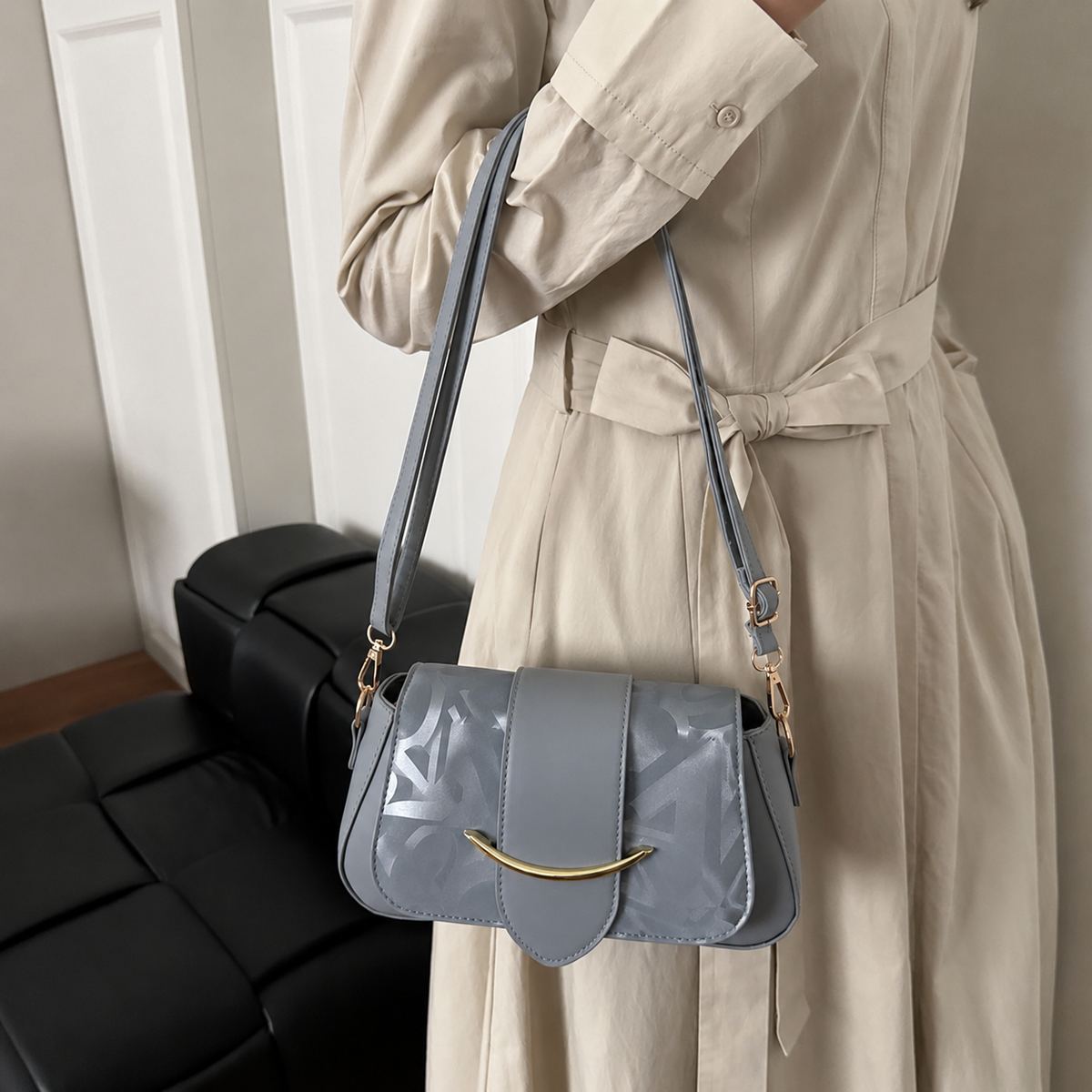Elegant Sky Blue Hand Bag