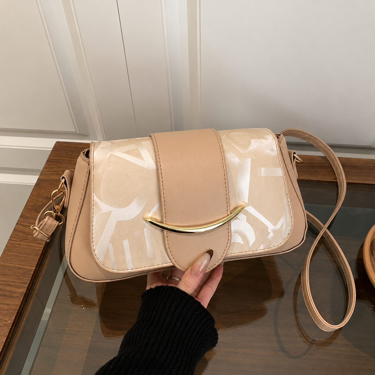 Elegant Blush Off White Hand Bag